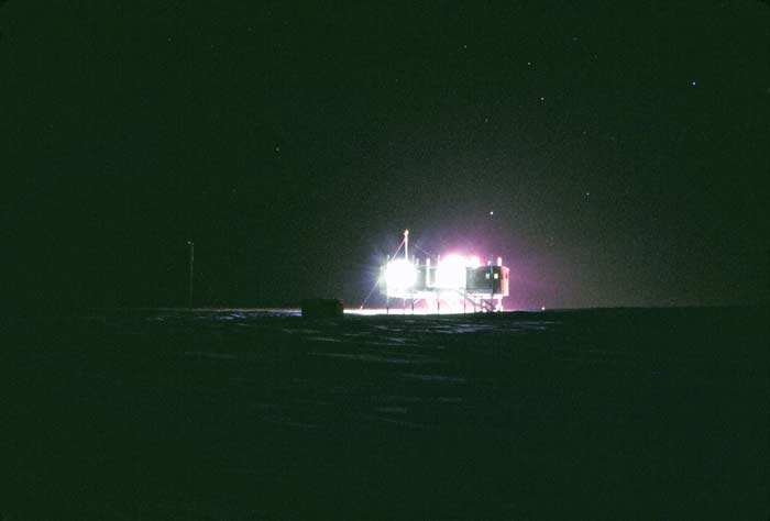 burning the night oil the Clean Air Facility lit up
