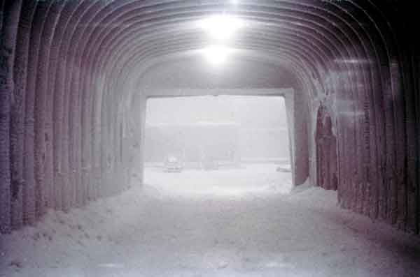 the view walking into the dome
