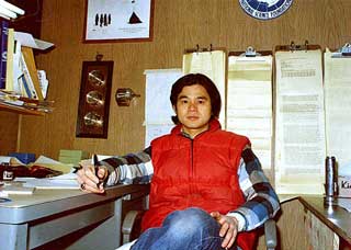 Tadashi Yogi in his office